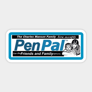 Charles Manson the Pen Pal Sticker